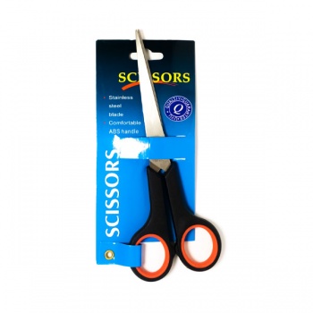 кв_Ножницы универсальные 7"/17.5см "Scissors" арт.№11000, ручки пластмассовые, блистер (12/360) кв_Ножницы универсальные 7"/17.5см "Scissors" арт.№11000, ручки пластмассовые, блистер (12/360)