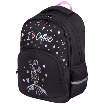 Рюкзак BRAUBERG SOFT, 2 отделения, "I love coffee", СВЕТЯЩИЙСЯ, 40х31х15 см, 270611 Рюкзак BRAUBERG SOFT, 2 отделения, "I love coffee", СВЕТЯЩИЙСЯ, 40х31х15 см, 270611