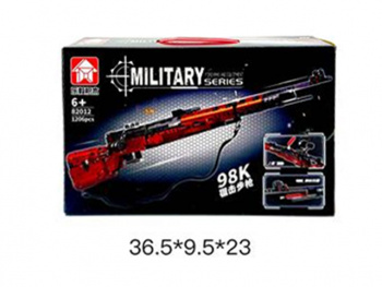 Конструктор арт. 82012 Снайперская винтовка трансформер 1206 дет. в кор._