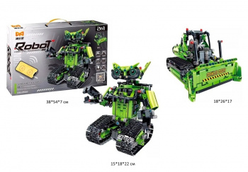 Конструктор арт. 11035 Трансформер-робот 763 дет. на р/у в кор.•