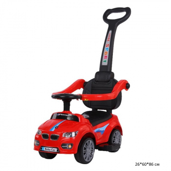 Толокар арт. 901-1 Каталка с родительской ручкой, ограничителями свет,звук в кор.60*29*29