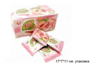 Жевательная резинка арт. 522555/522548/330581 С начинкой "Персик" 16 г 30 шт. в кор.*