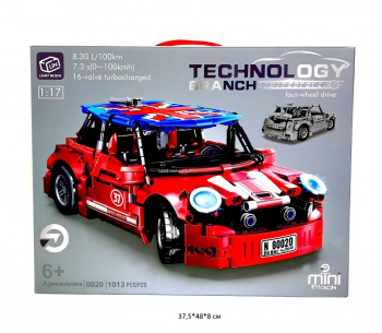 Конструктор арт. 0020 Автомобиль 1013 дет. в кор._/24шт./ Конструктор арт. 0020 Автомобиль 1013 дет. в кор._/24шт./