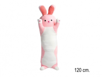им Обнимашка арт. YE90323-3 Зайка розовый 120 см в пак.)