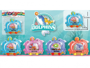 Игра водная арт. 869-R" Дельфины  в пакете 13,5*2,4*11,3