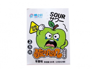 Мармелад арт. 891113-2 "Яблоко" кислый 25 г в пак. 20 шт. в кор.* Мармелад арт. 891113-2 "Яблоко" кислый 25 г в пак. 20 шт. в кор.*