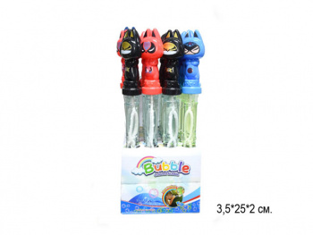 Пузыри мыльные арт. 2704 Кот мститель цвета микс 25 см. (24 шт.) шоубокс_