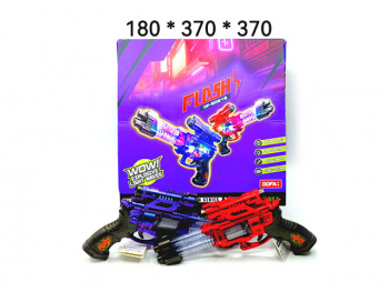 Оружие арт. DF-80218 Бластер на батар. 1 шт цвета микс (6 шт) шоубокс