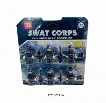 Фигурки арт. 33407 Корпус спецназа Набор 6 шт. с оружием на листе• Фигурки арт. 33407 Корпус спецназа Набор 6 шт. с оружием на листе•