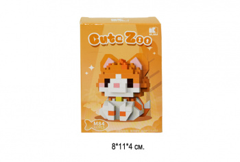 Конструктор арт. M84-805 Микро Кот рыжий 117 дет. в кор.