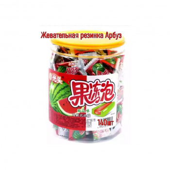 Жевательная резинка арт. 510265-2 "Арбуз" 510 г в пласт. банке Жевательная резинка арт. 510265-2 "Арбуз" 510 г в пласт. банке