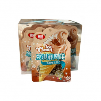 Конфета арт. 081313-3 Жевательные бобы "Шоколадное мороженое" 28 г 20 шт. в кор./