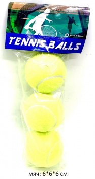 Мяч теннисный арт. S-929/SD001 Набор 3 шт. в пак._/80 шт./