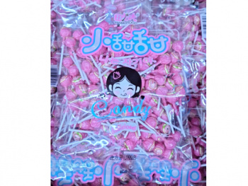 Конфета арт. 830313-3 Карамель на палочке мини "Персик" 500 г в пак.#