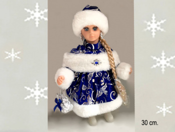 Снегурочка арт. 24C58-601 В сине-серебристой шубке 30 см в кор. Снегурочка арт. 24C58-601 В сине-серебристой шубке 30 см в кор.