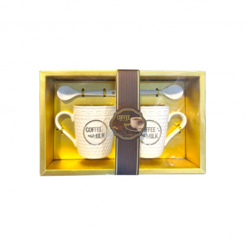 Подарочный набор арт. 021-501 На двоих "Coffee milk" 4 предмета в кор.