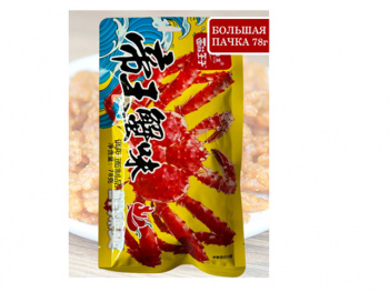 Соевое мясо арт. 389588 Пшеничные Сладко-острый краб 78 г в пак. 10 шт. упаковка';