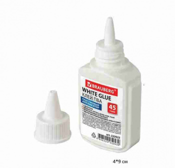 кс_Клей ПВА арт. 222923 BRAUBERG (бумага, картон, дерево) 45 г кс_Клей ПВА арт. 222923 BRAUBERG (бумага, картон, дерево) 45 г
