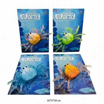 Антистресс арт. 139-2 Краб цвета микс на листе• Антистресс арт. 139-2 Краб цвета микс на листе•