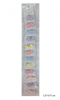 Набор украшений арт. 0589-2 Серьги-бантик 1 пара в пак. (12 шт.)