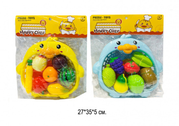 Набор игровой арт. 191A1 "Цыпленок" Фрукты нарезные в ассортименте в пак.•