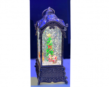 Фонарь Новогодний арт. DS2514-3-601 "Хоровод. Елка" свет 29 см в кор.