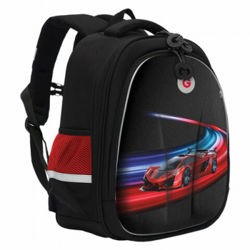 Ранец GRIZZLY анатомическая спинка, с бейджем, для мальчиков, RACER, 36х28х20 см, RAz-487-12/1 Ранец GRIZZLY анатомическая спинка, с бейджем, для мальчиков, RACER, 36х28х20 см, RAz-487-12/1