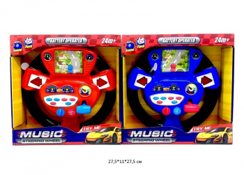 Руль арт. 65085/65086 Цвета микс на батар. в кор._ Руль арт. 65085/65086 Цвета микс на батар. в кор._