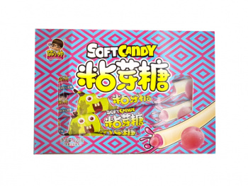 Конфета арт. 110042 Жевательная Трубочка-тянучка с начинкой Персик 14 г 30 шт. в кор.,