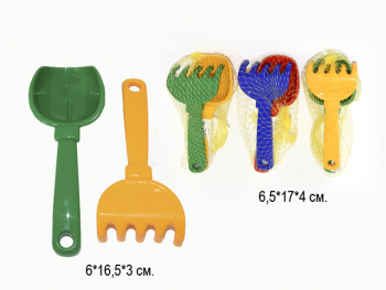 Песочный набор арт. 1074 Совок и грабли в сет. Песочный набор арт. 1074 Совок и грабли в сет.