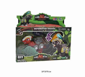 Конструктор арт. W8002 Боевой дракон с отверткой в кор.~