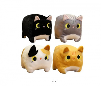 им Кот арт. 240226-3/240621-1/240707-2 Кубик цвета микс 20 см в пак.)