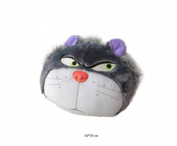 им Кот арт. YE23815-19 Серый подушка 50*35 см в пак.)