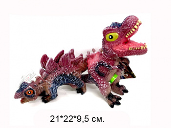 Динозавр арт. SDH359-85 Фигурка резин. в ассортименте, звук в кор._/96шт./