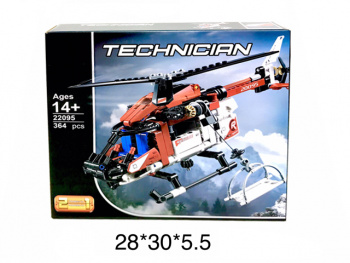 Конструктор арт. 22095 Вертолет 364 дет. в кор._~