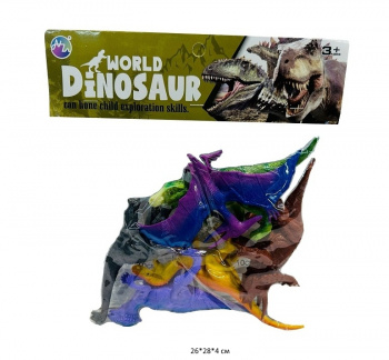Набор животных арт. 89-18 Динозавры в пак.•