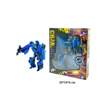 Трансформер арт. 688-1-2-802 Робот синий в кор.