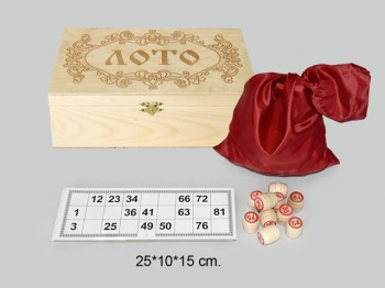 Игра "Русское лото" арт. 1L "Гравировка" в подарочной шкатулке (250х150х100) Игра "Русское лото" арт. 1L "Гравировка" в подарочной шкатулке (250х150х100)