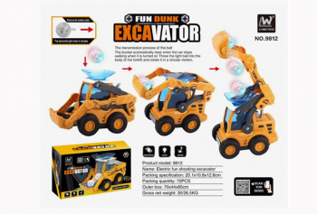 Экскаватор на батар. арт. 9812 Свет, звук, вращение в кор.=