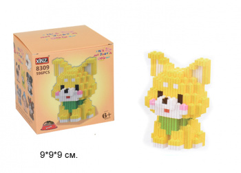 Конструктор арт. 8309-802 Микро Лисенок сидит 596 дет. в кор.=