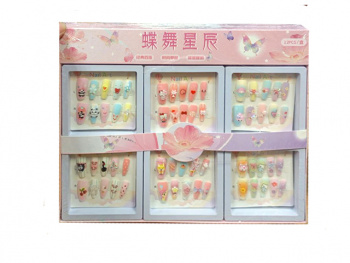 Набор для маникюра арт. FR-09 Ногти накладные "Звери" ассорти 1шт. в кор. (12шт.)