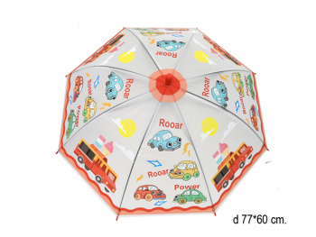 Зонт детский арт. 220923 Машинки в пак.