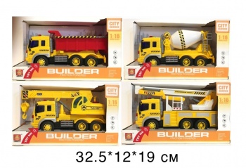 Машина WY310BCEG Стройтехника инерц, свет, звук в коробке 32,5*12*19 /24шт//бл./ Машина WY310BCEG Стройтехника инерц, свет, звук в коробке 32,5*12*19 /24шт//бл./