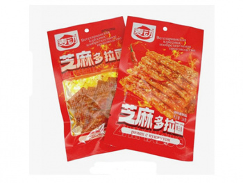 Соевое мясо арт. 104922 Пшеничные Остро-пряный рамен с кунжутом 18 г 30 шт. упаковка;^