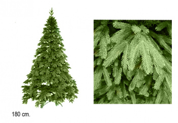 Елка 180 см арт. 2023-601-180 Зеленая №1 комбинир. литье с пвх в кор.