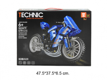Конструктор арт. QL0479 Мотоцикл 579 дет. в кор._~/24 шт./