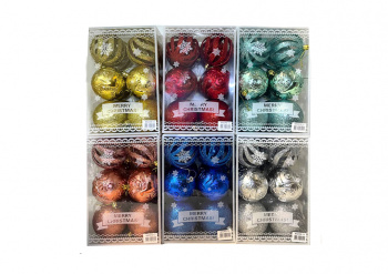 Шары арт. 8ADKE12-2-601 Набор 12 шт. d-8 см в кор. цвета микс Шары арт. 8ADKE12-2-601 Набор 12 шт. d-8 см в кор. цвета микс