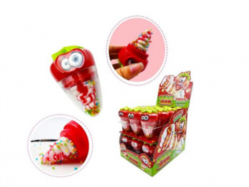 Конфета арт. 832570/832563 "Клубничка" леденец с шипучкой 8 г 24 шт. в кор. Конфета арт. 832570/832563 "Клубничка" леденец с шипучкой 8 г 24 шт. в кор.