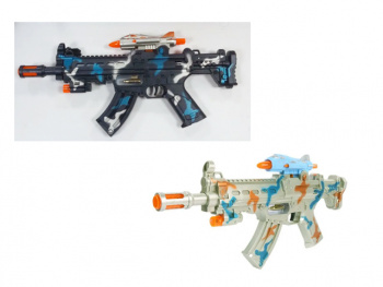 Оружие арт. 8635 Автомат на батар. звук, свет, цвета микс в пак.=