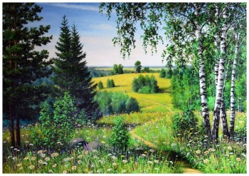 Алмазная мозайка арт. HWA2946 Лес, 40*50, полная выкладка на подрамнике Алмазная мозайка арт. HWA2946 Лес, 40*50, полная выкладка на подрамнике